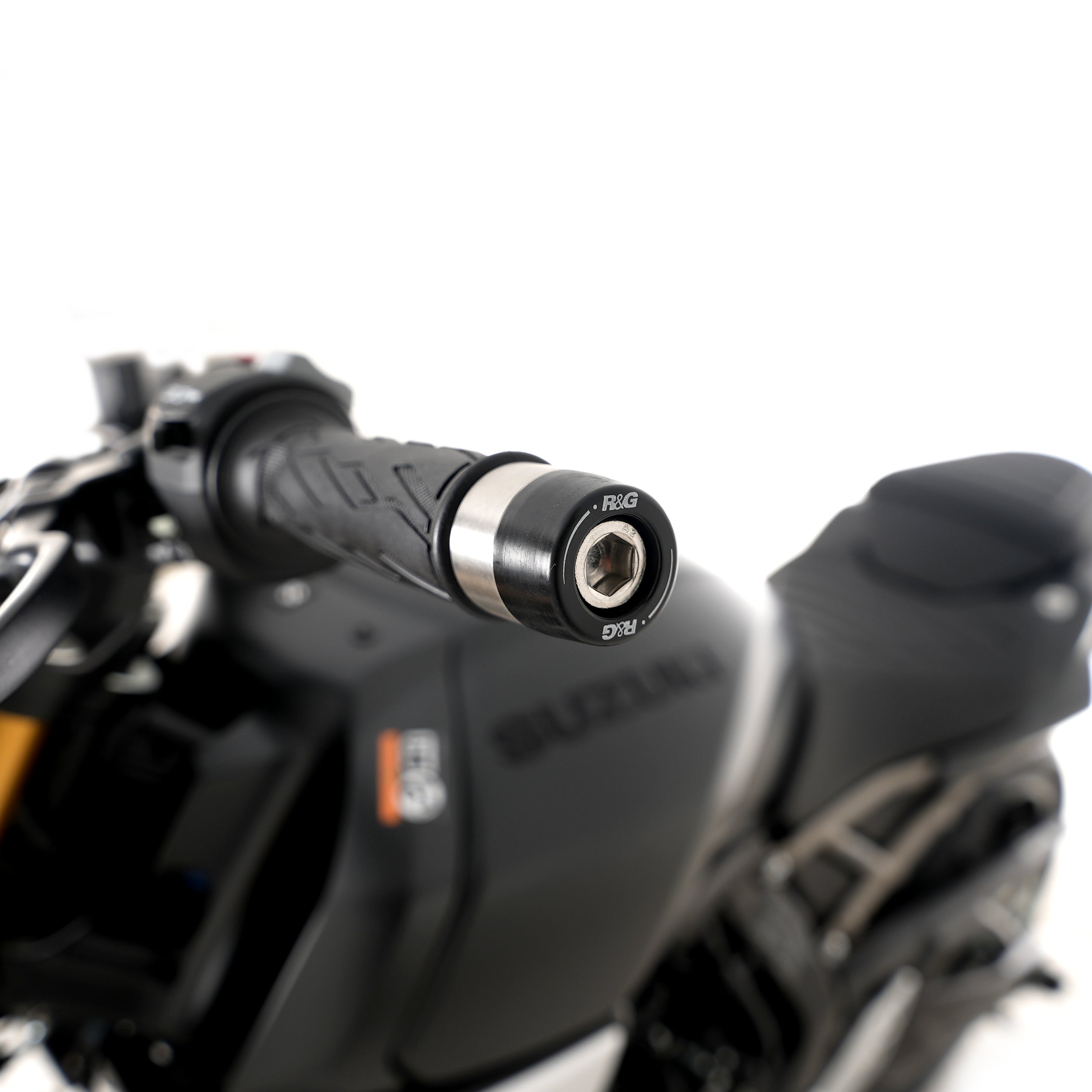 Bar End Sliders for the Suzuki GSX-R1000R '17- '24,GSX- 8T '25-, GSX-8TT '25-, DR-Z4SM '25- , DR-Z4S '25- and 4 others.