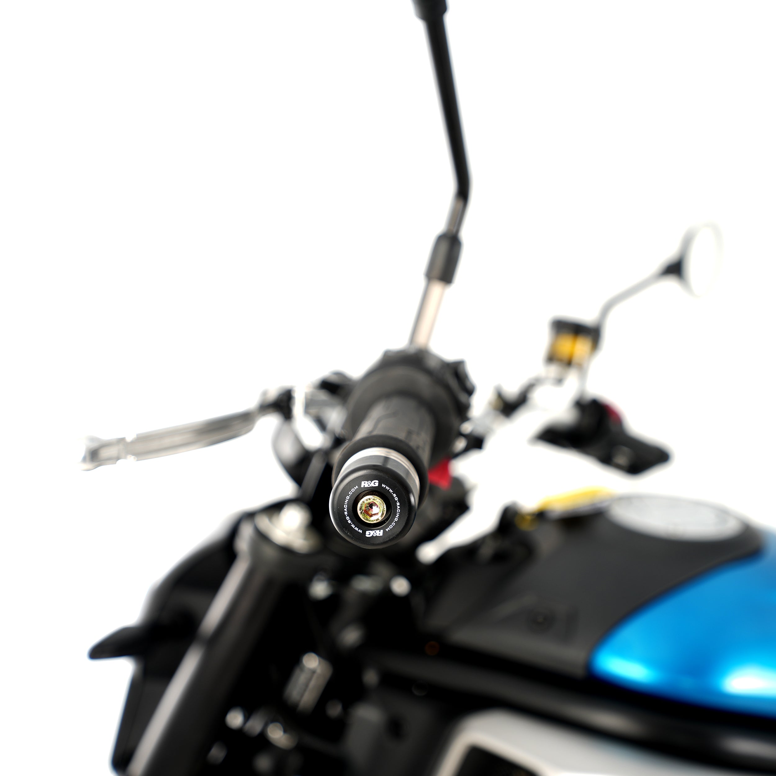 Bar End Sliders for the Ducati Panigale V4(S), Speciale '18-, V4R '20-, Monster 950 (+) '21-25, Monster 937 (+) '21-25, CFMoto 450SS/SR '23-, CFMoto 700CL-X Heritage '21-, CFMoto 650GT '19- / CFMoto 300NK '21- & Vmoto Stash '24-