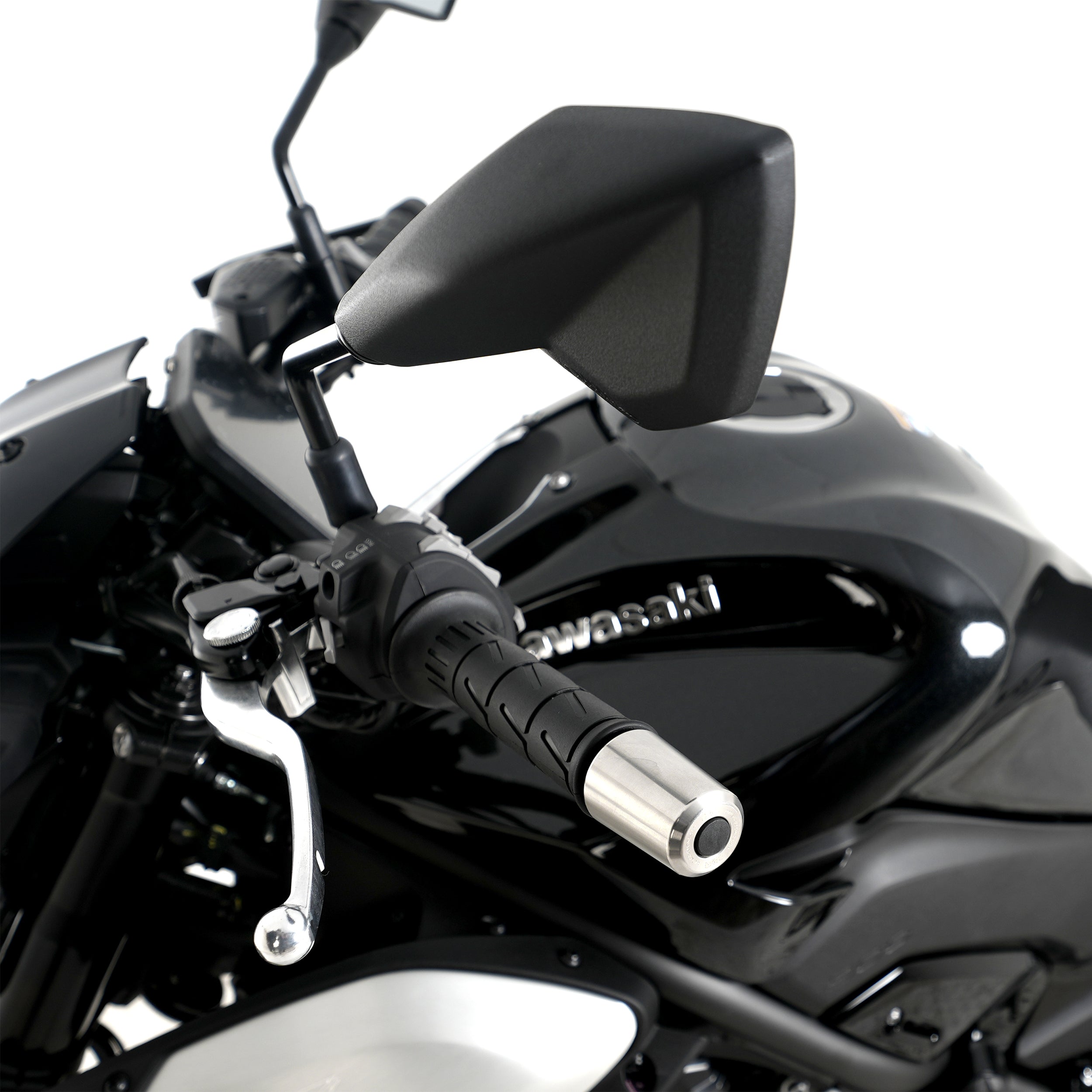 R&G Stainless Steel Bar Ends for Kawasaki Z900RS '18-, Z900 '17-, Z H2 '20- '24, ZX-25R '20-, Z650RS '21- '24, ZX6-R(636) '19-  & ZX-4R(R) (SE) '23-