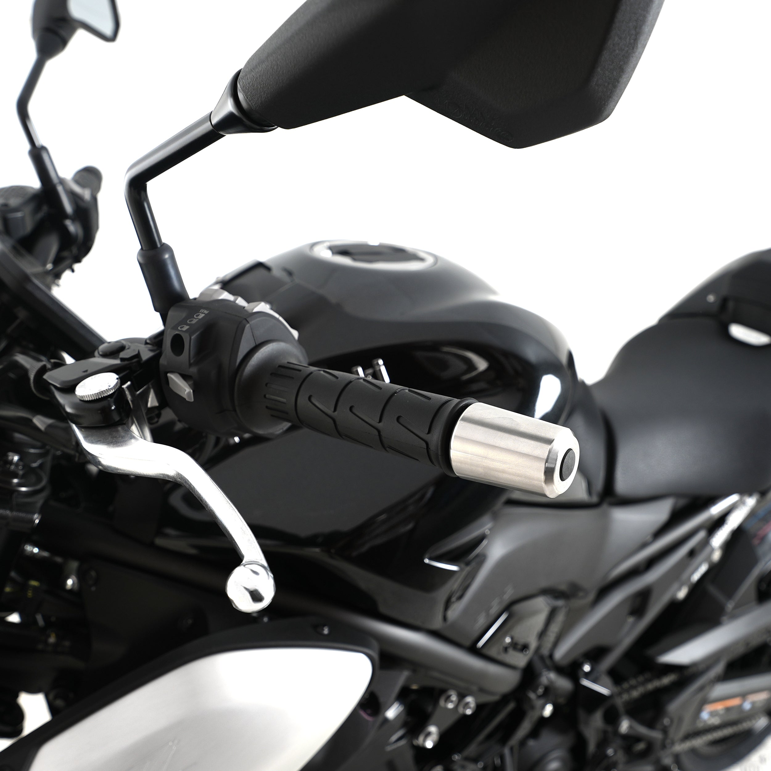 R&G Stainless Steel Bar Ends for Kawasaki Z900RS '18-, Z900 '17-, Z H2 '20- '24, ZX-25R '20-, Z650RS '21- '24, ZX6-R(636) '19-  & ZX-4R(R) (SE) '23-