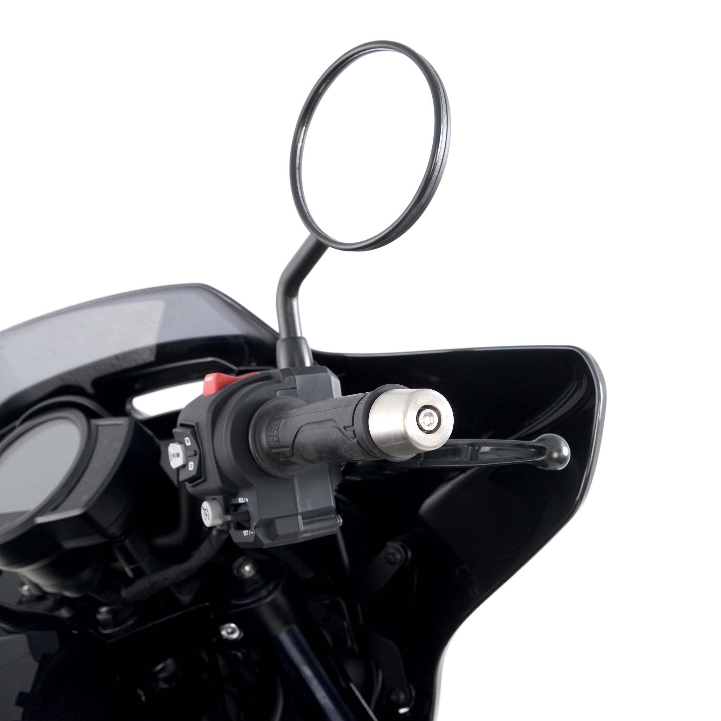 Stainless Steel Bar End Sliders for Yamaha R7 '22-25, YZF-R1 (M) '15- & Honda CMX1100 Rebel (DCT) '21-'24 & CMX1100T Rebel (DCT) '23-'24.