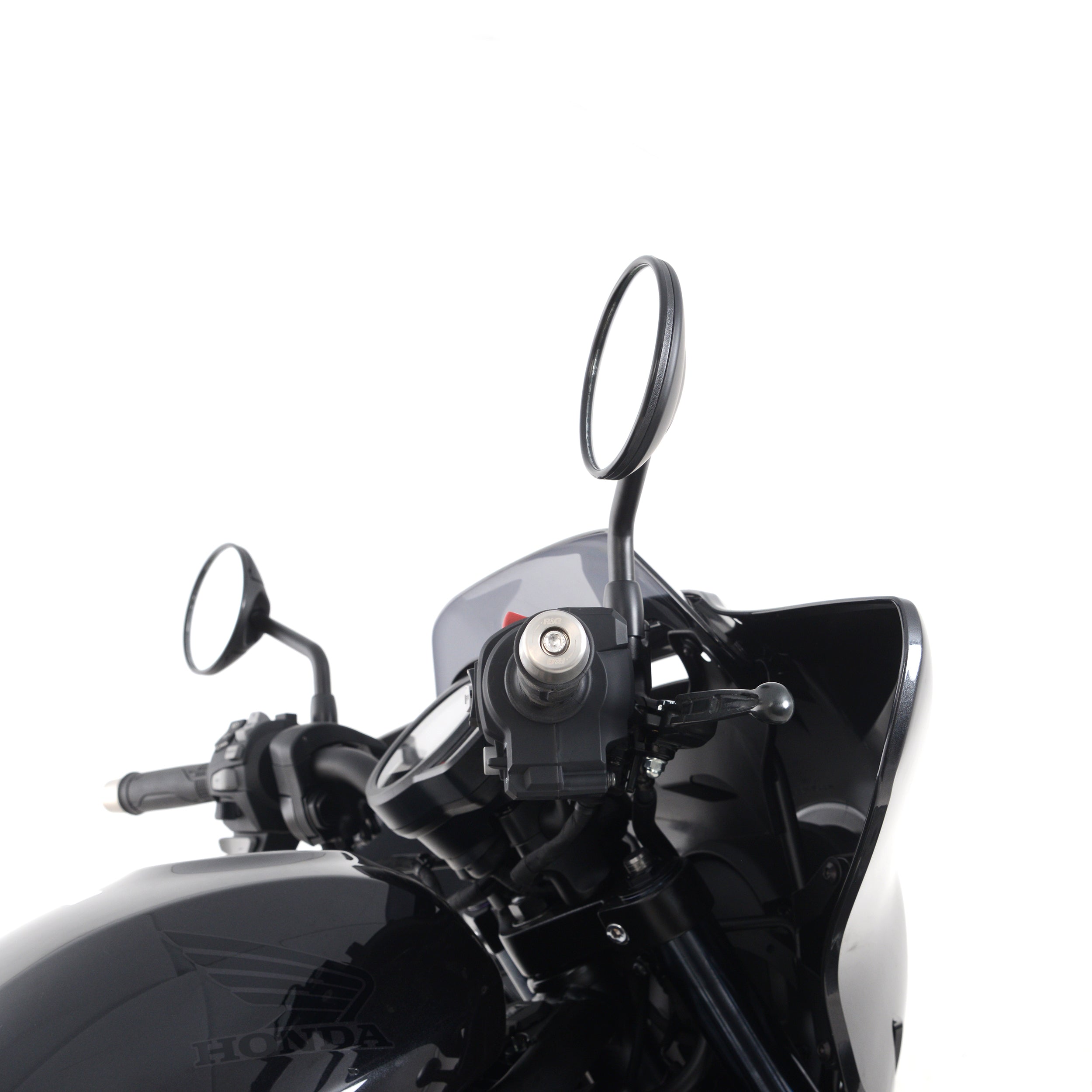 Stainless Steel Bar End Sliders for Yamaha R7 '22-25, YZF-R1 (M) '15- & Honda CMX1100 Rebel (DCT) '21-'24 & CMX1100T Rebel (DCT) '23-'24.