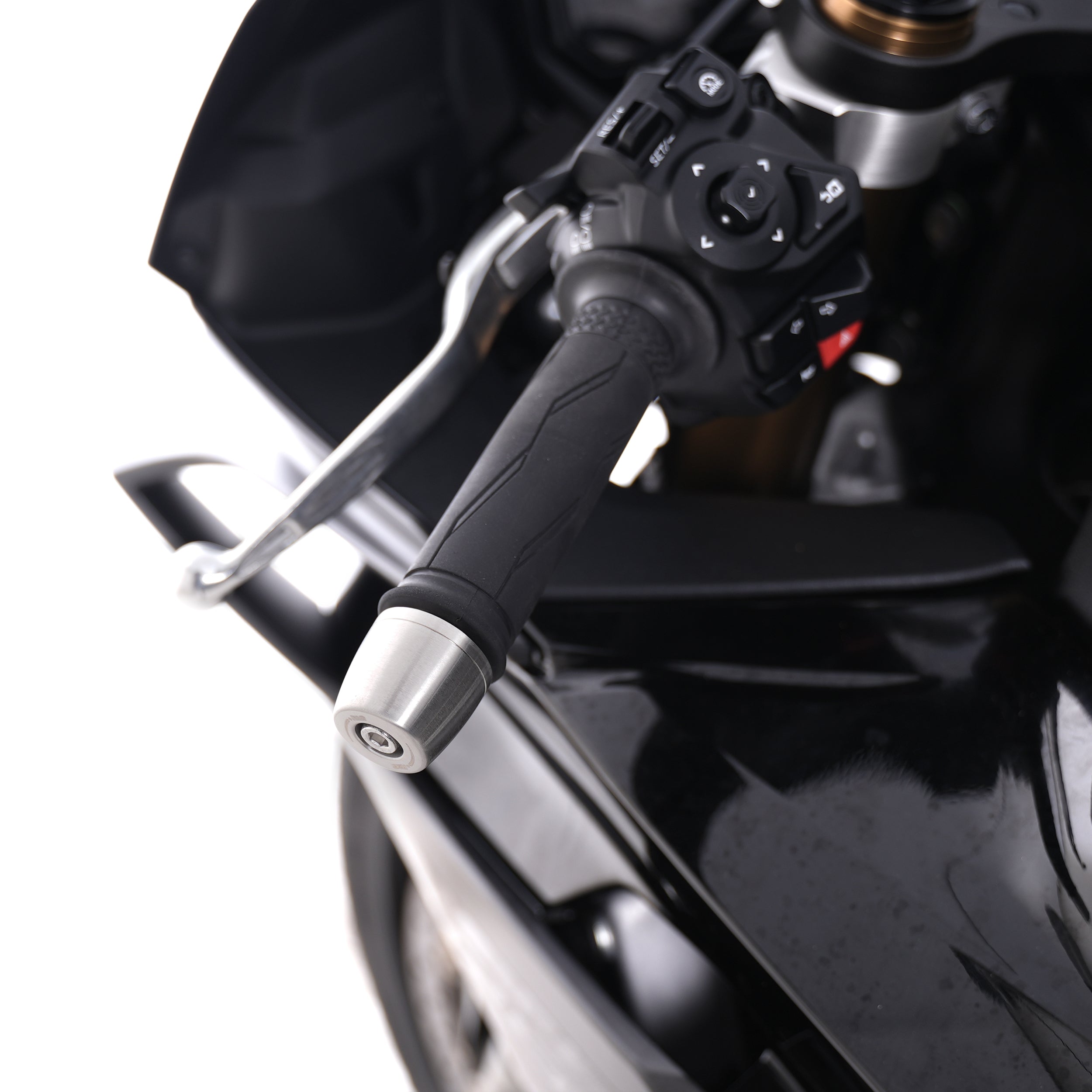 APEX Stainless Steel Bar Ends for multiple Honda models & Yamaha MT-07 '25-, YZF-R9 '25-,YZF-R1M '15-, YZF-R1 '15-, R7 '22-25.
