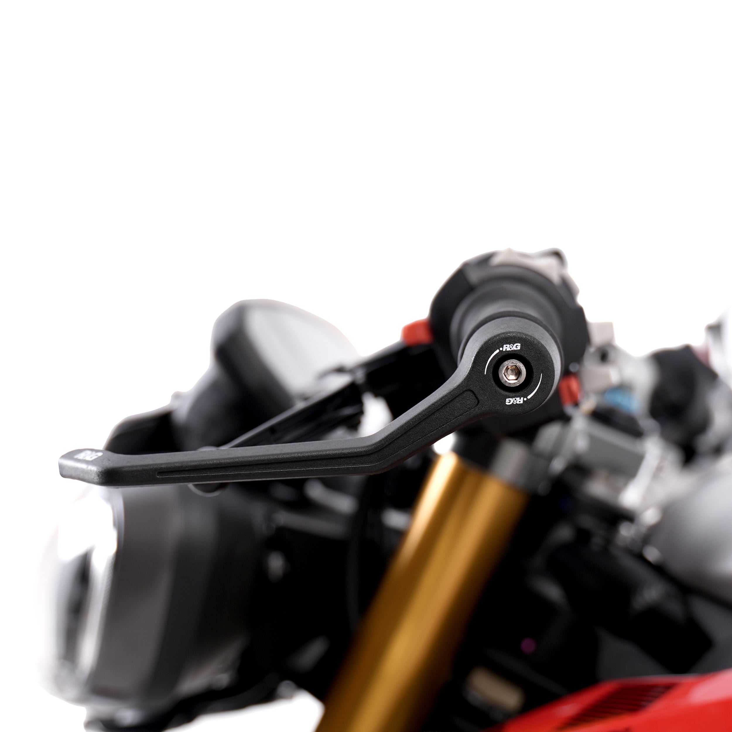 R&G Interlock Clutch Lever Guard for Suzuki  DR-Z4SM '25-, GSX-S750 '17- '24, Triumph Trident 800 '26-, Street Triple 765 RX '26-, Aprilia Tuono 660 '21- '24 and 5 others.