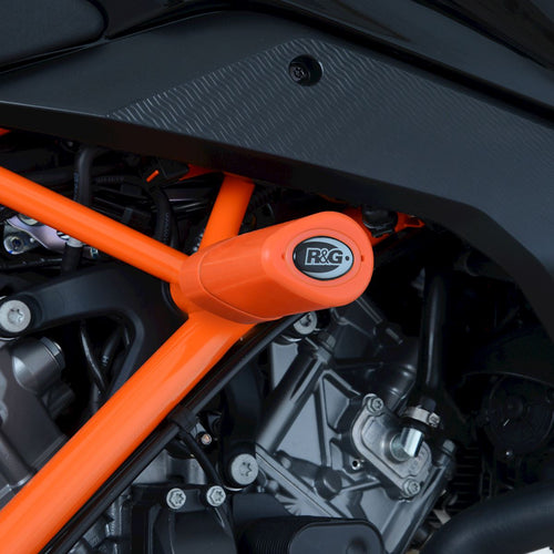 Crash Protectors - Aero Style for KTM 1290 S/ Duke R '14-'19 / 1290 Super Duke GT '16- '24 (Orange)