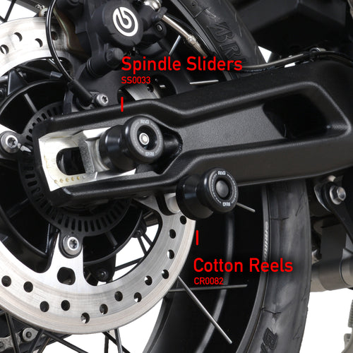 Cotton Reels for the Triumph Tiger 900/900Rally(PRO)/900GT(PRO/LOW)-/Tiger 850Sport '21-