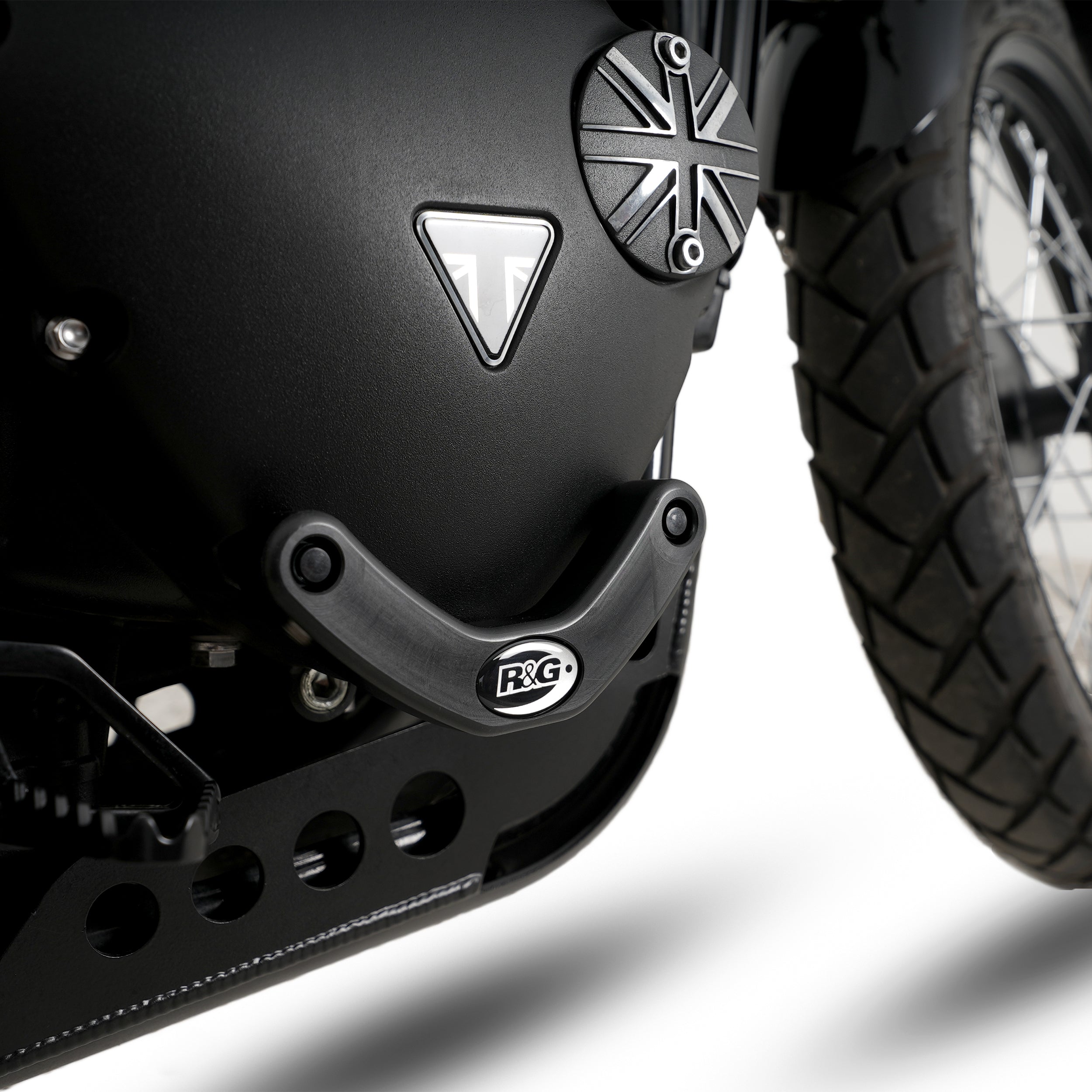 Engine Case Slider for Triumph Street Twin, Thruxton 1200/R '16-, Speed Twin 1200 '19-, Scrambler 1200 XC/XE '19-, Scrambler 900 '23-25 & Speed Twin 900 '22- models (RHS)