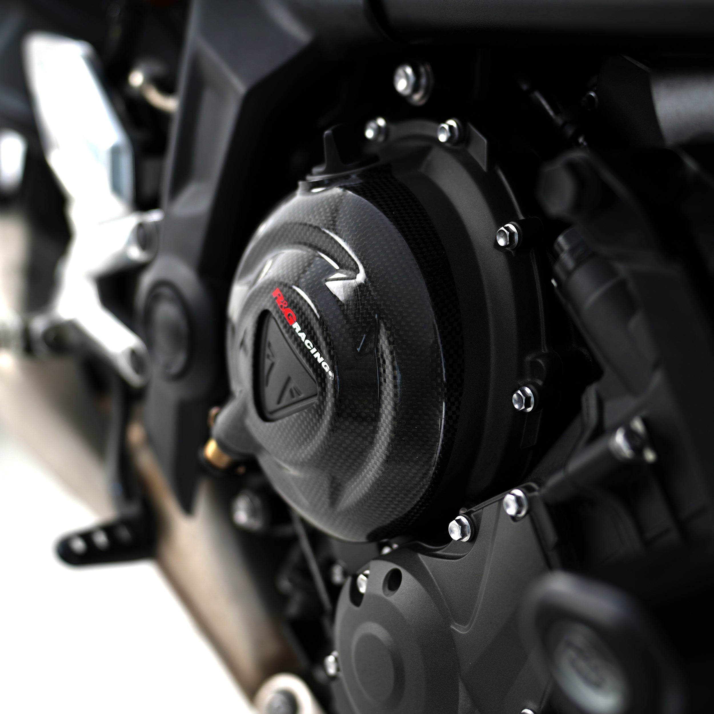Carbon Fibre Engine Case Slider (RHS) for Triumph Trident 660 '21-, Daytona 660 '24- & Tiger Sport 660 '22- '24