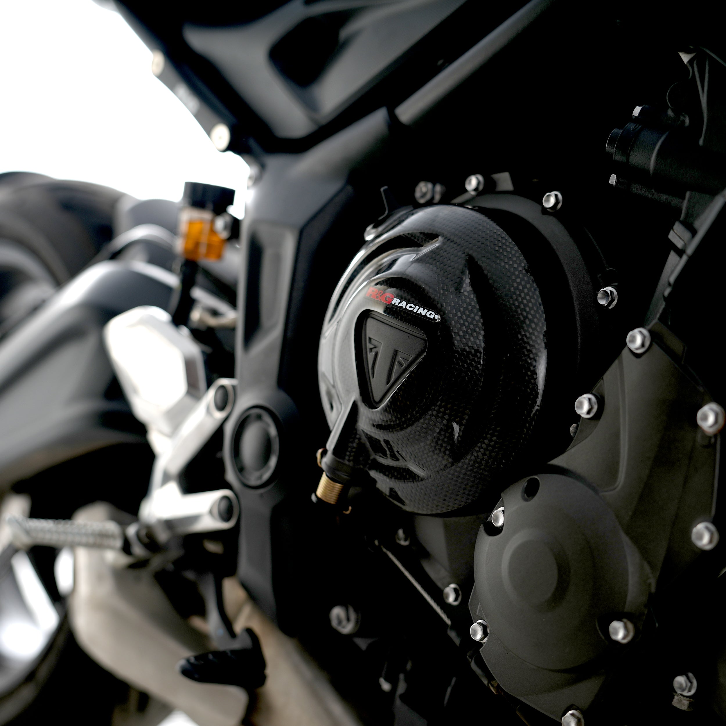 Carbon Fibre Engine Case Slider (RHS) for Triumph Trident 660 '21-, Daytona 660 '24- & Tiger Sport 660 '22- '24