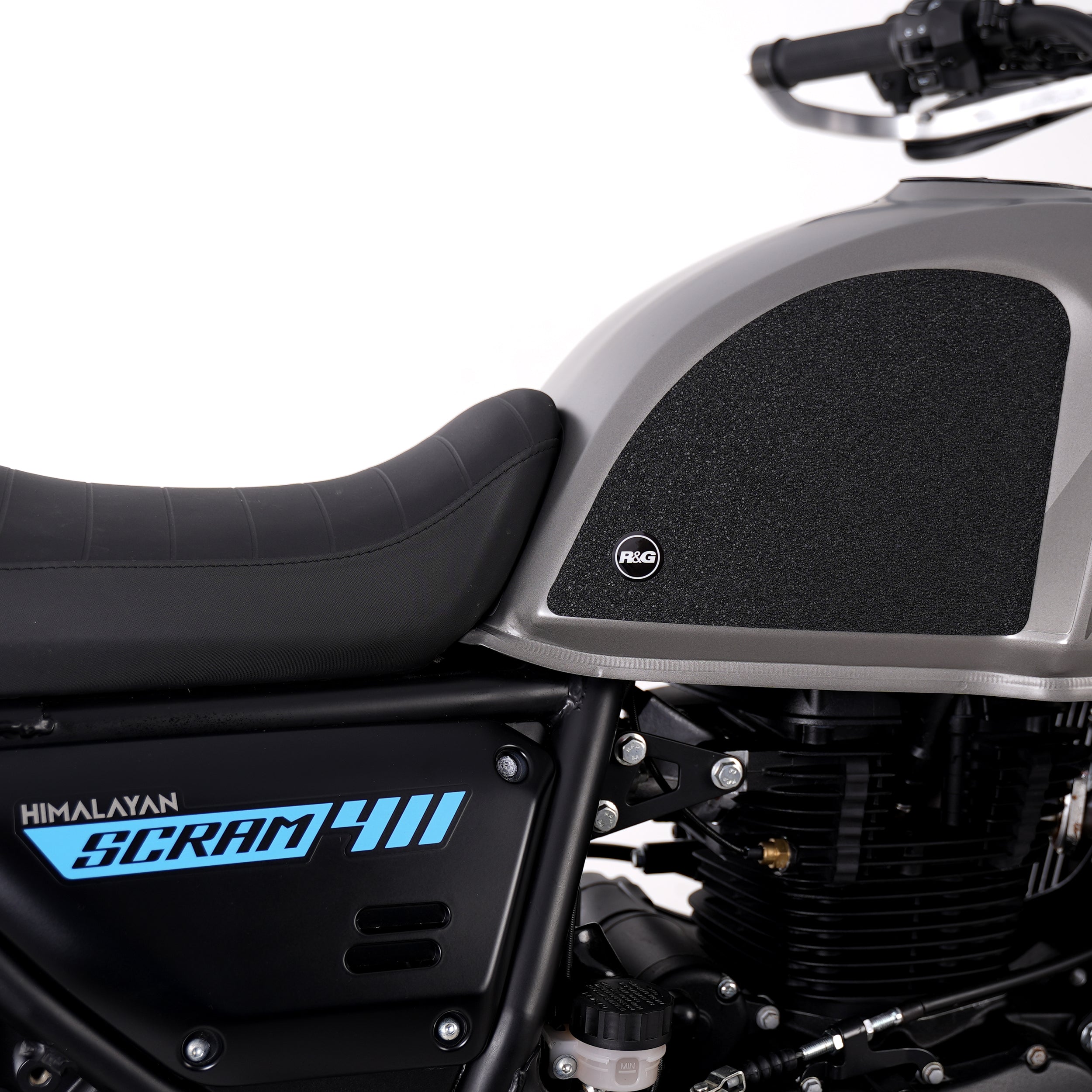 R&G Tank Traction Grips for Royal Enfield Himalayan '17- & Scram 411 '22-24.