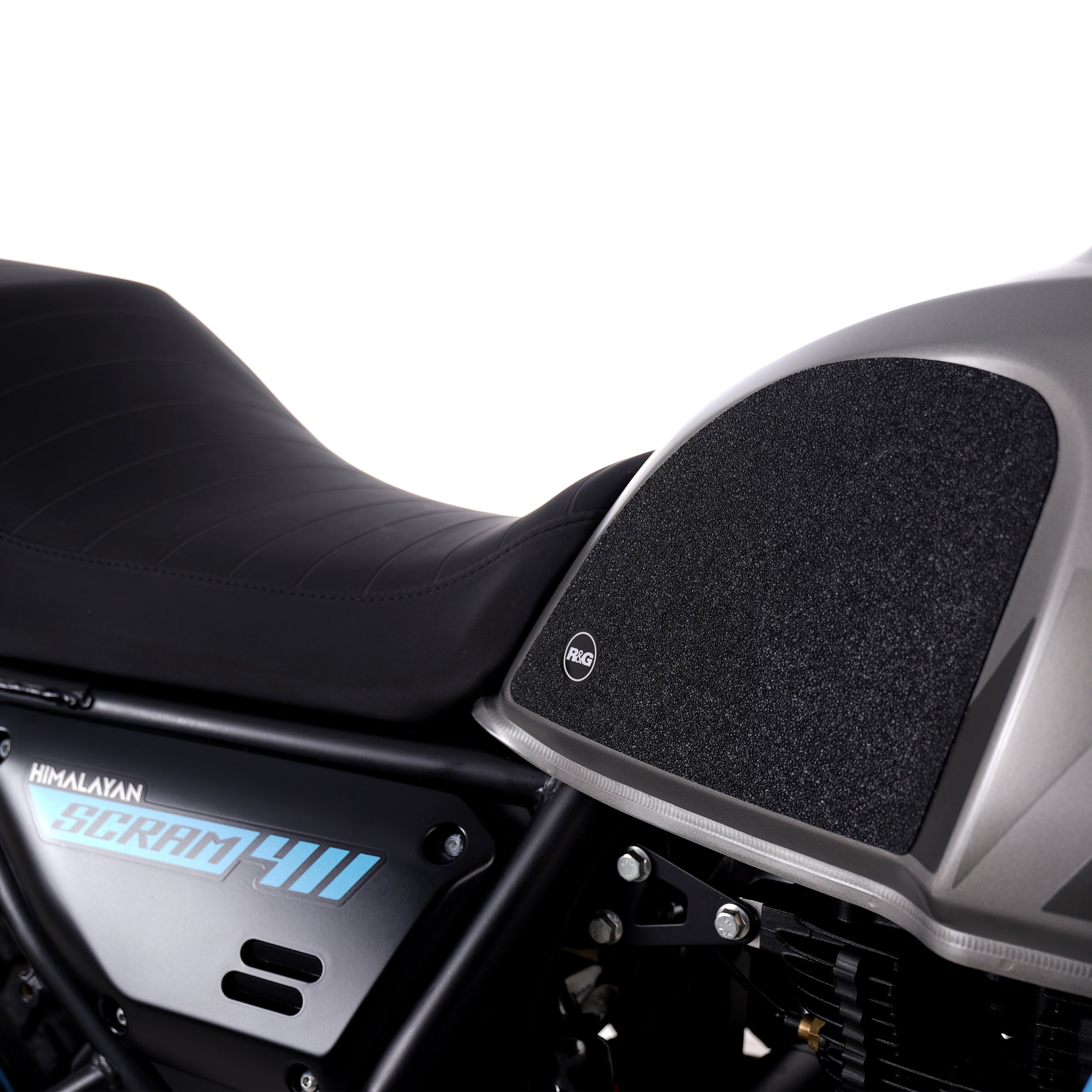R&G Tank Traction Grips for Royal Enfield Himalayan '17- & Scram 411 '22-24.