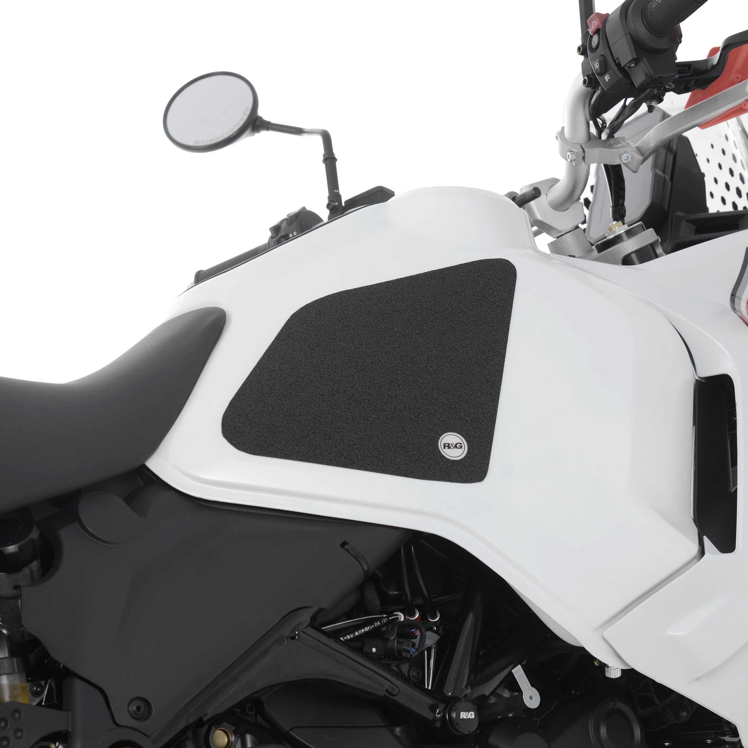 R&G Tank Traction Grips for Ducati DesertX '22-25.