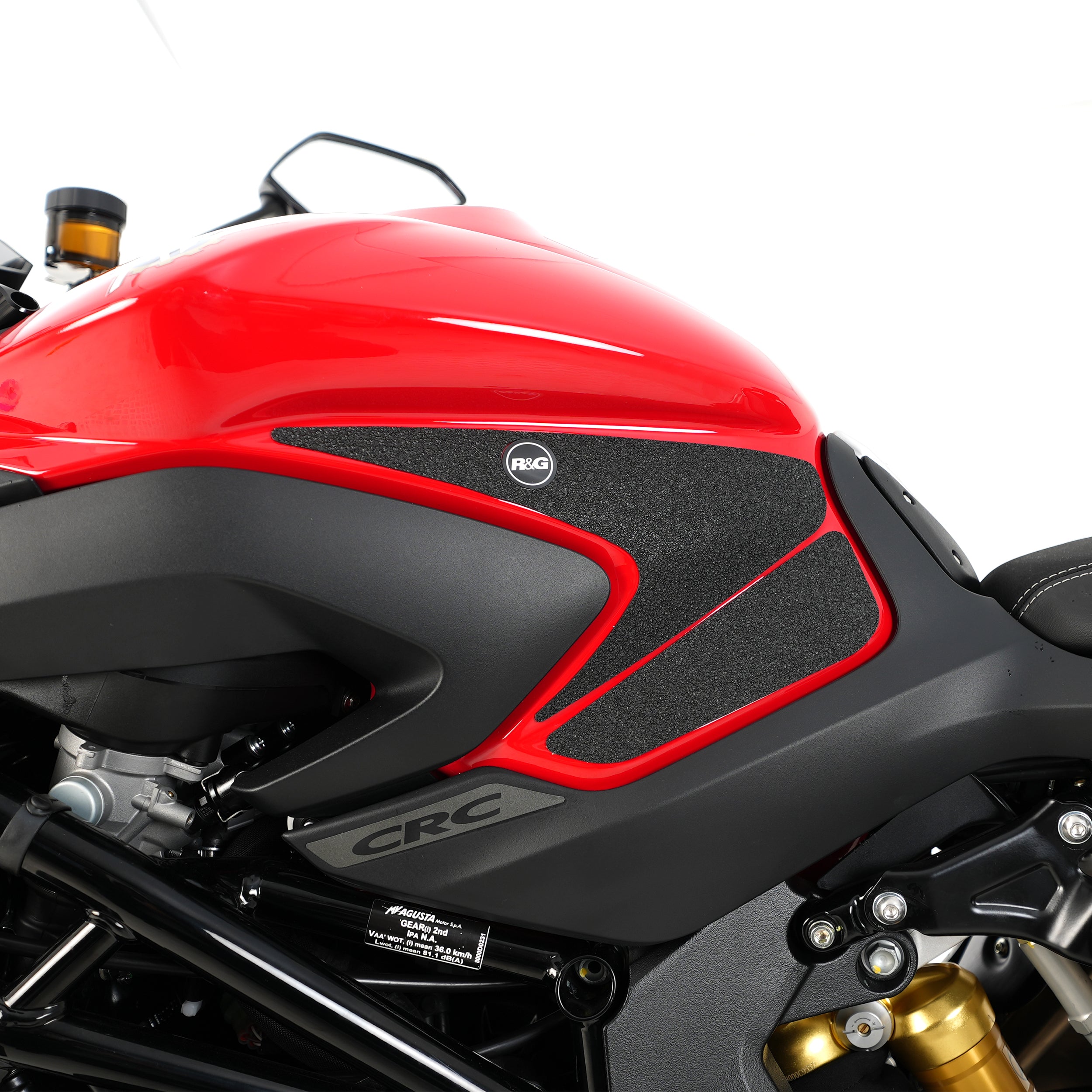 R&G Tank Traction Grips for MV Agusta Brutale 1000RR '20-25, Brutale 1000RS '24-25.
