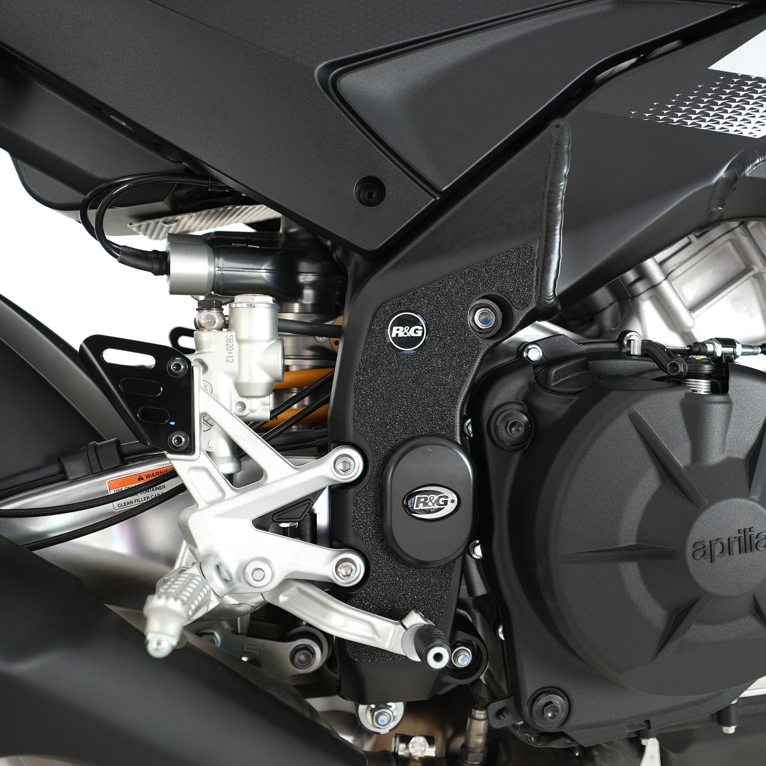 Frame Plug for Aprilia, Tuono V4 1100 Factory '15-, Caponord 1200 '13-, Tuono V4 & RSV4 1100 Factory '21-'24 models.
