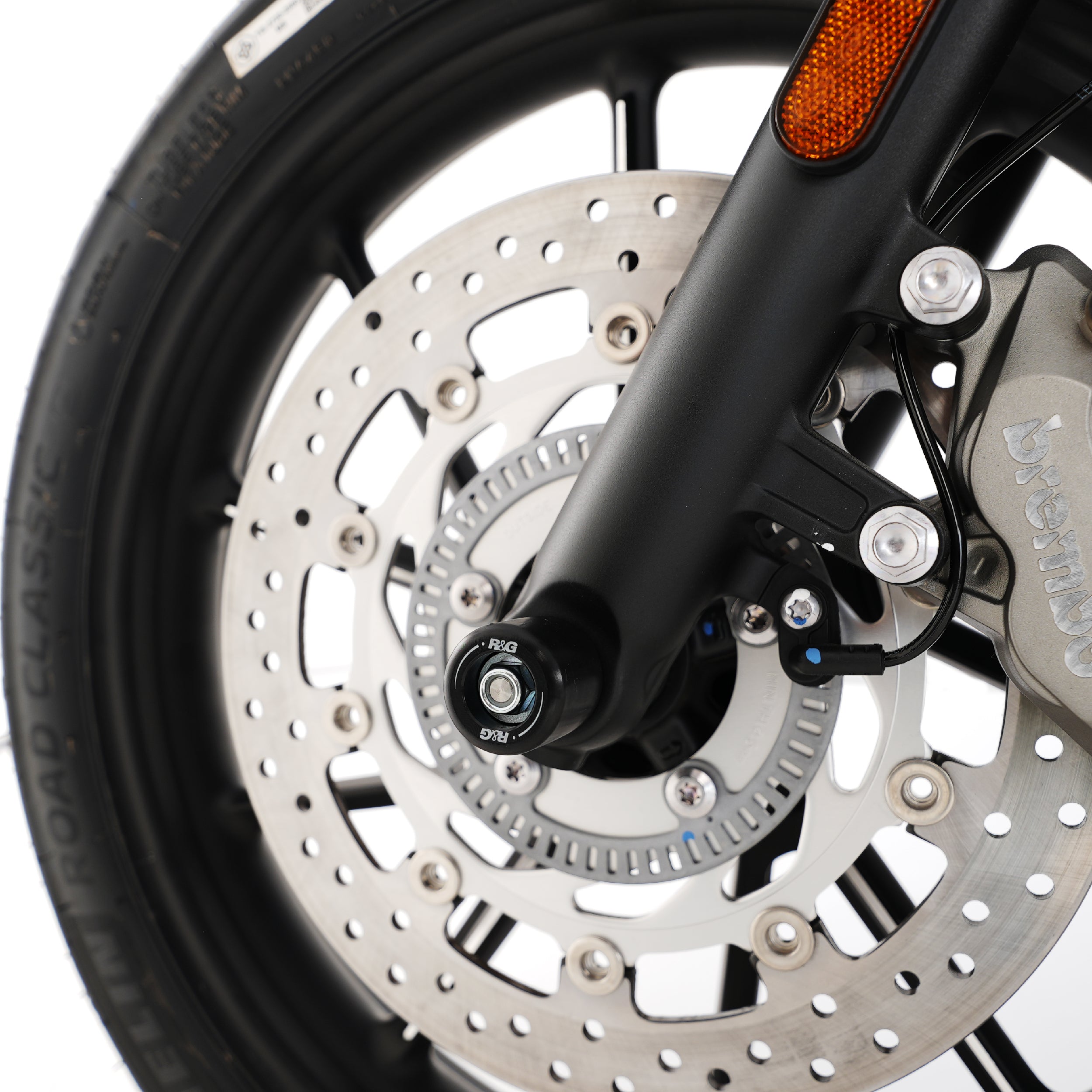 Fork Protectors for the Triumph Street Twin '16-, Speed Twin 900 '22- '24 & Bonneville Bobber '17.