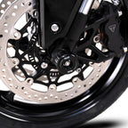Fork Protectors for the Triumph Daytona 675 '13-, Daytona 660 '24-, Street Triple RX '15-, Street Triple R/RS 765 '17-/ Street Triple S 765 '17- '20, Street Triple 765 RX '26-,  Daytona Moto2â„¢ 765 '20- '24, Trident 660 '21- ,Tiger Sport 800 '25- & Ti