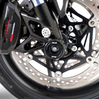 Fork Protectors for the Triumph Daytona 675 '13-, Daytona 660 '24-, Street Triple RX '15-, Street Triple R/RS 765 '17-/ Street Triple S 765 '17- '20, Street Triple 765 RX '26-,  Daytona Moto2â„¢ 765 '20- '24, Trident 660 '21- ,Tiger Sport 800 '25- & Ti