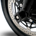 Fork Protectors for Triumph Street Triple R / RS 765 '17-, Street Triple S 765  '17-'20, Daytona 660 '24-, Trident 660 '21-, Tiger Sport 800 '25-,Street Triple 765 RX '26- & & Daytona Moto2â„¢ 765 '20- '24 (small bobbin)