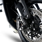Fork Protectors for Triumph Street Triple R / RS 765 '17-, Street Triple S 765  '17-'20, Daytona 660 '24-, Trident 660 '21-, Tiger Sport 800 '25-,Street Triple 765 RX '26- & & Daytona Moto2â„¢ 765 '20- '24 (small bobbin)