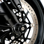 Fork Protectors for Triumph Street Triple R / RS 765 '17-, Street Triple S 765  '17-'20, Daytona 660 '24-, Trident 660 '21-, Tiger Sport 800 '25-,Street Triple 765 RX '26- & & Daytona Moto2â„¢ 765 '20- '24 (small bobbin)