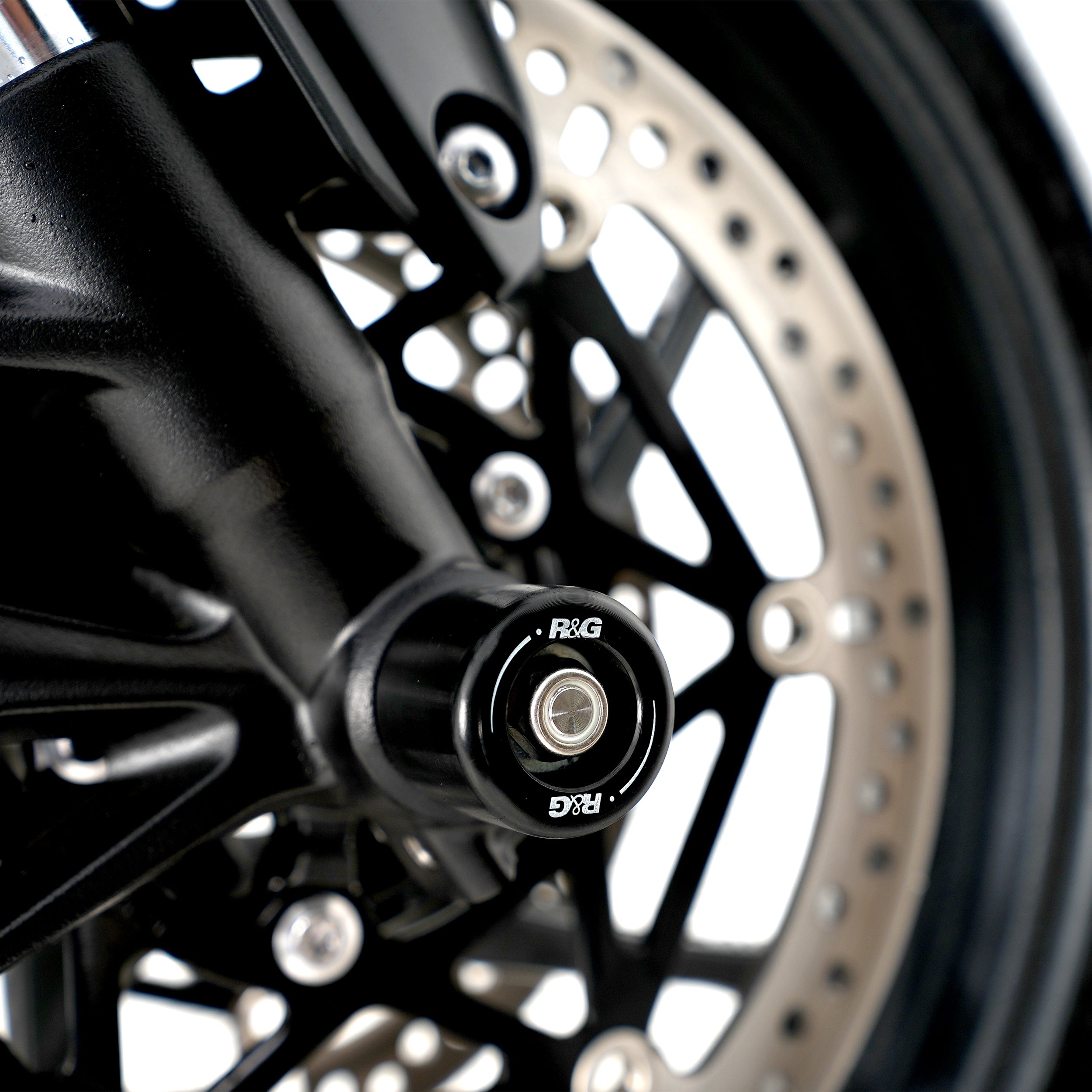 Fork Protectors for Triumph Street Triple R / RS 765 '17-, Street Triple S 765  '17-'20, Daytona 660 '24-, Trident 660 '21-, Tiger Sport 800 '25-,Street Triple 765 RX '26- & & Daytona Moto2â„¢ 765 '20- '24 (small bobbin)
