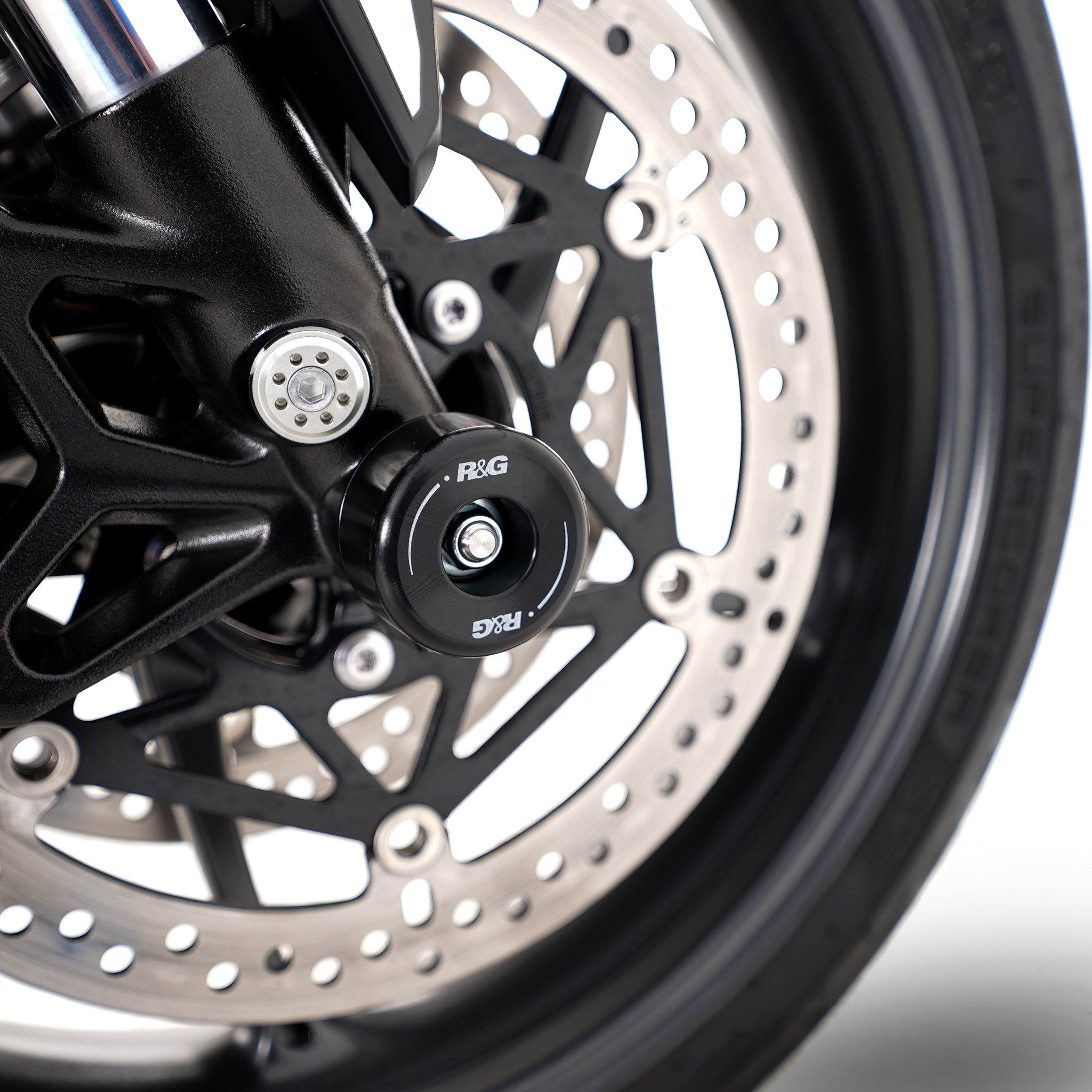 Fork Protectors for the Triumph Daytona 675 '13-, Daytona 660 '24-, Street Triple RX '15-, Street Triple R/RS 765 '17-/ Street Triple S 765 '17- '20, Street Triple 765 RX '26-,  Daytona Moto2â„¢ 765 '20- '24, Trident 660 '21- ,Tiger Sport 800 '25- & Ti