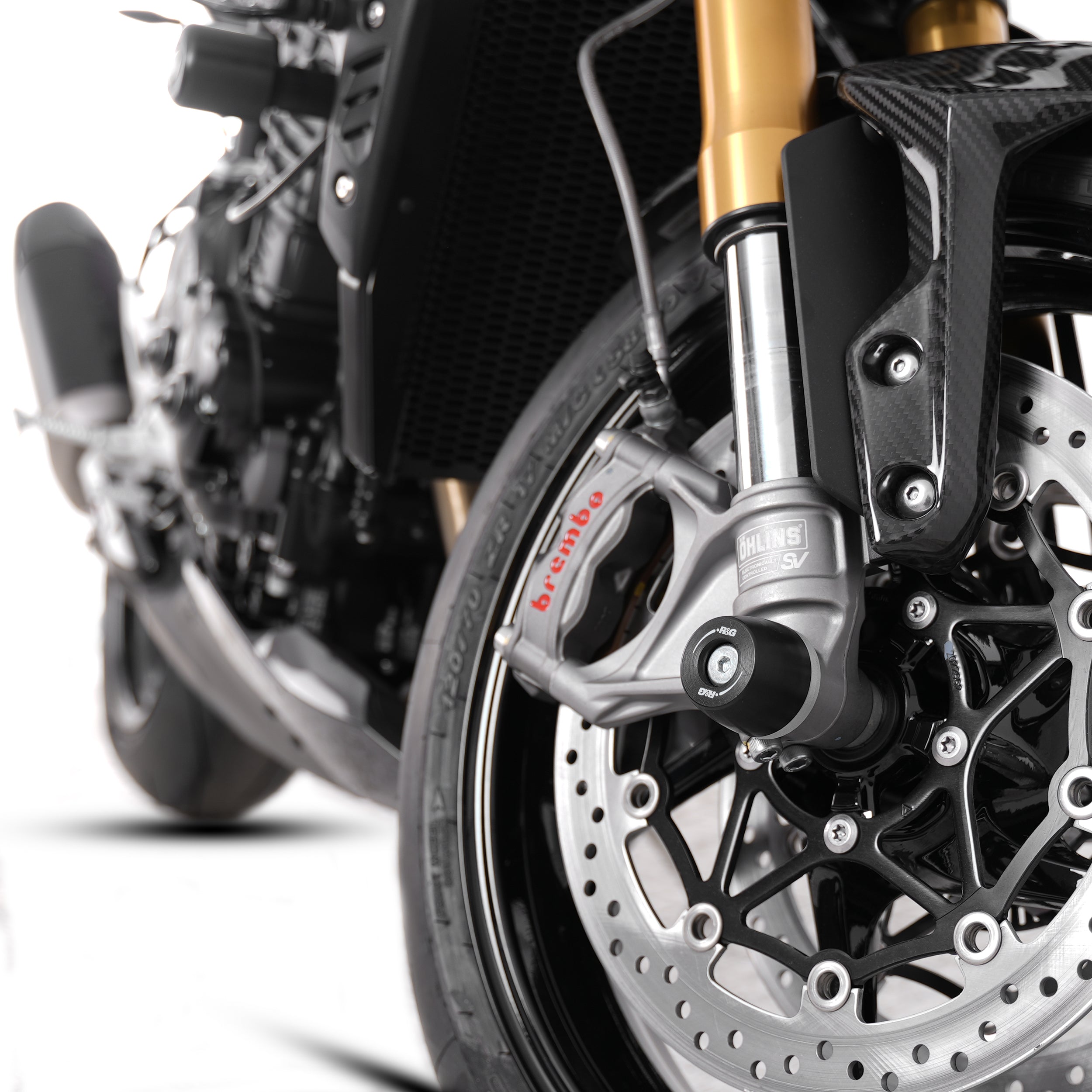 APEX Fork Protectors for Triumph Speed Triple 1200RR '22-, Speed Triple 1200RS '21-, Speed Triple 1200RX '25-, Speed Triple S '11-, Speed Triple RS '18-, Tiger Sport 800 '25- & Speed Triple R '11-