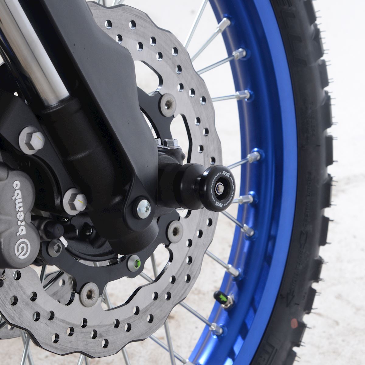 Front Spindle Sliders for Yamaha Tenere World Rally(T7) '23-, Tenere 700 '19- '24, Tenere 700 World Raid '22- & Tenere 700 Rally '21- '24