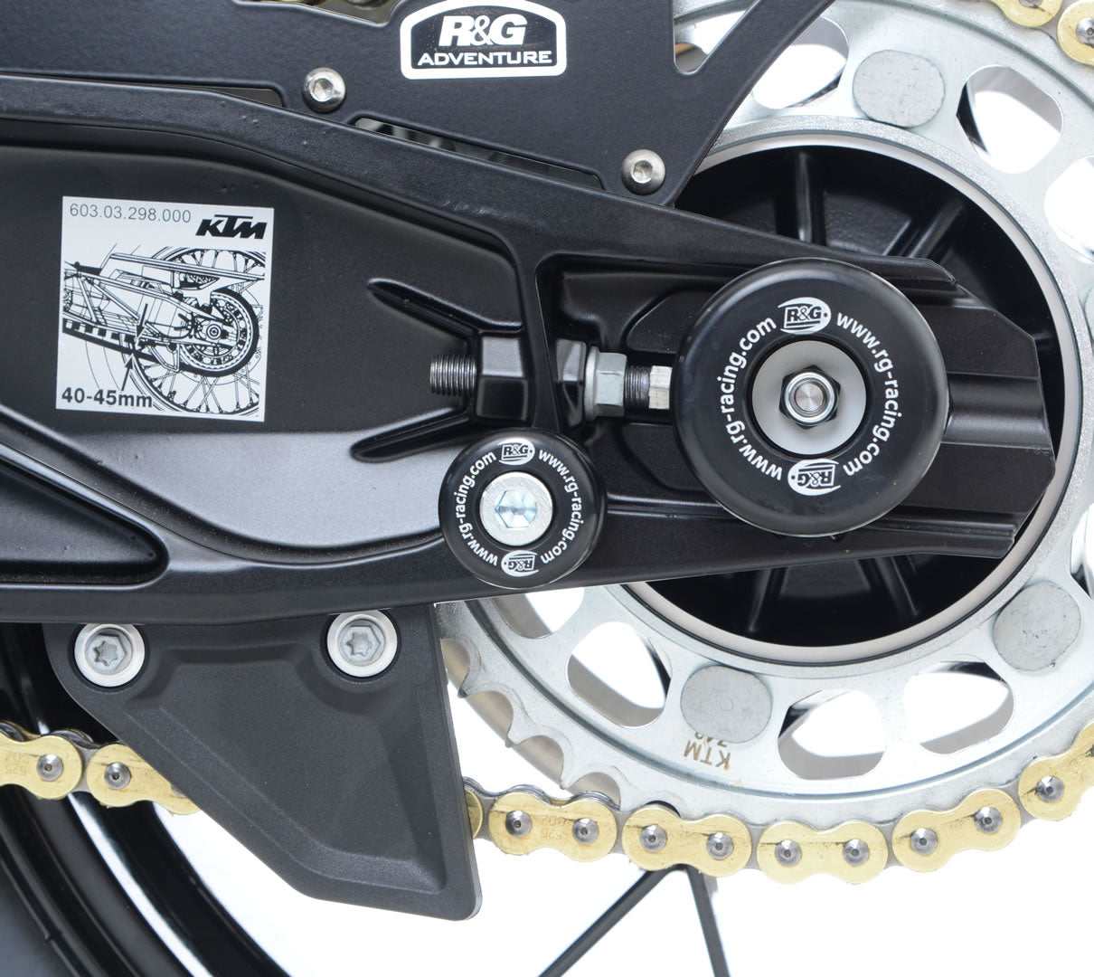 Cotton Reels for KTM 1050 Adventure and KTM 1290 Super Adventure '15-'20 models & KTM 890 SMT '23- '24