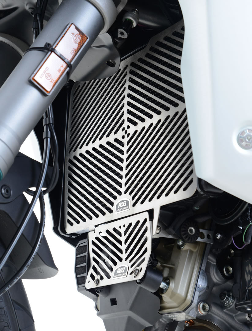 Stainless Steel Radiator Guard for the Ducati Multistrada V2(S) '22- '24, Ducati Multistrada 1200/S '15- and Multistrada 1260 '18-models