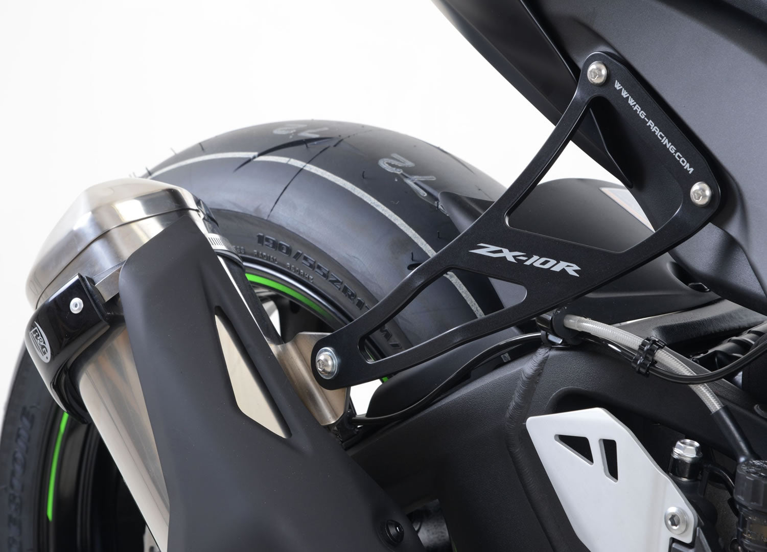 Exhaust Hanger and Rear Footrest Blanking Plate Kit for the  Kawasaki ZX10-R '11-24 & ZX-10RR '21-24