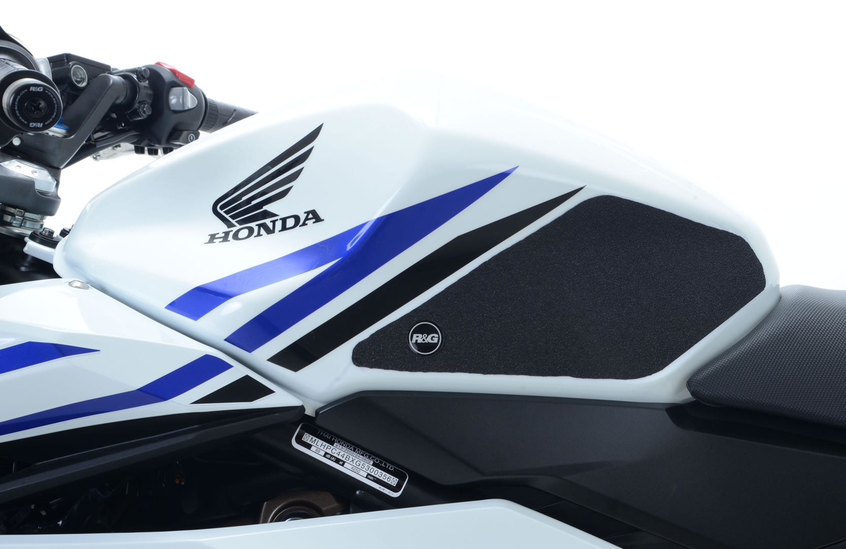 R&G Tank Traction Grips for Honda CBR500R '16- & CB500F '16-'18