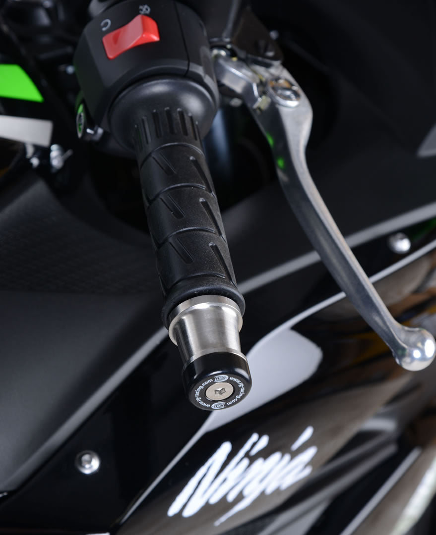Bar End Sliders for Kawasaki Z250SL, Ninja 250SL '14-, Z650 '17-, Ninja 650 '17-'19, Ninja H2 SX '18- '24 and Versys-X 300 models