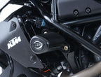Crash Protectors - Aero Style  forKTM 125 Duke '11-23, 200 Duke '12-, 250 Duke '17-23 and 390 Duke '13-23.