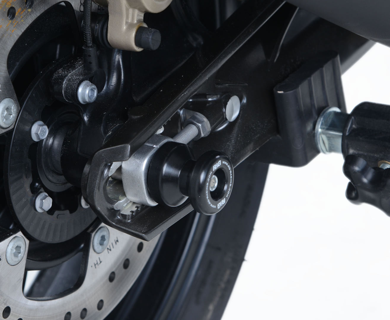Spindle Sliders for BMW G310R / GS '17-25, G310RR '22-25 & TVS Apache RR 310 '21-25.