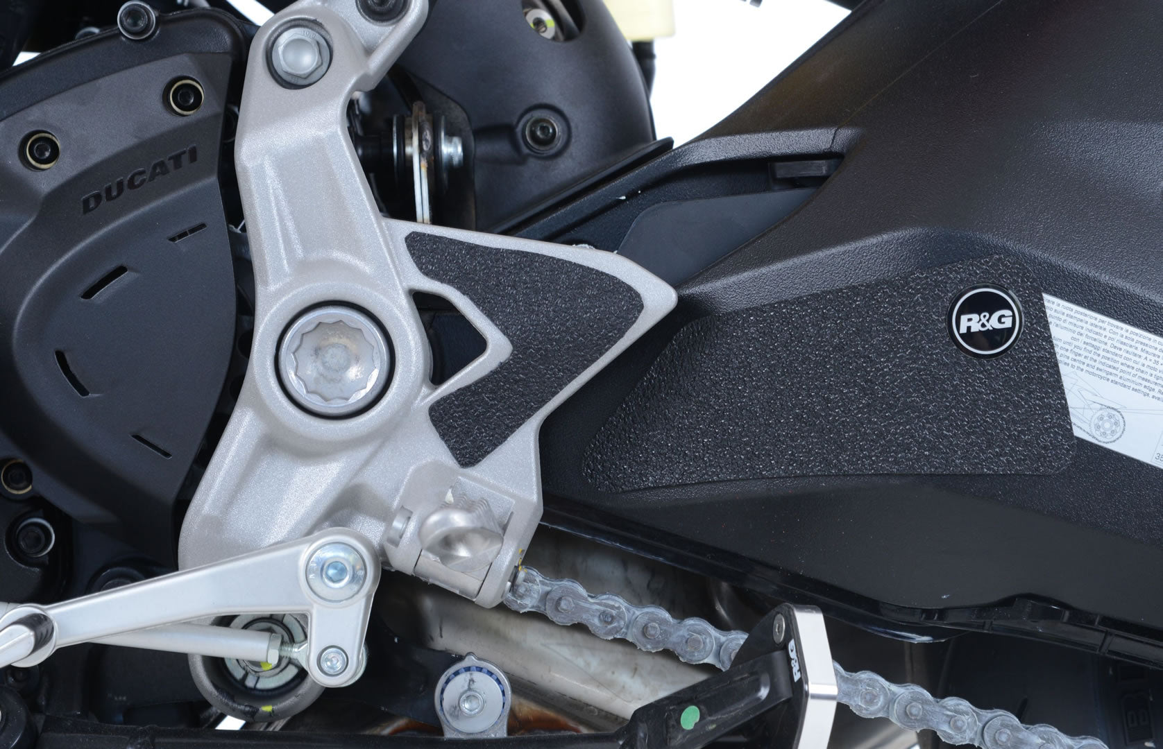 R&G Boot Guard Kit for Ducati Supersport (S) '17-'20 & Supersport 950 S '21- models