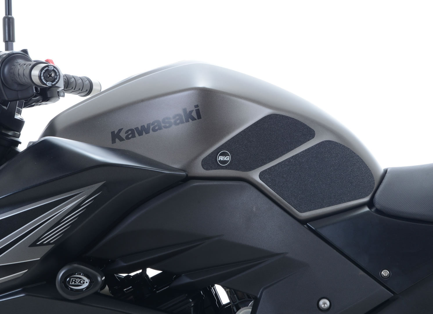 R&G Tank Traction Grip Kit For The Kawasaki Ninja 250 ('13-'17), Ninja 300 '13- and Kawasaki Z300 & Z250 '13-'18 models