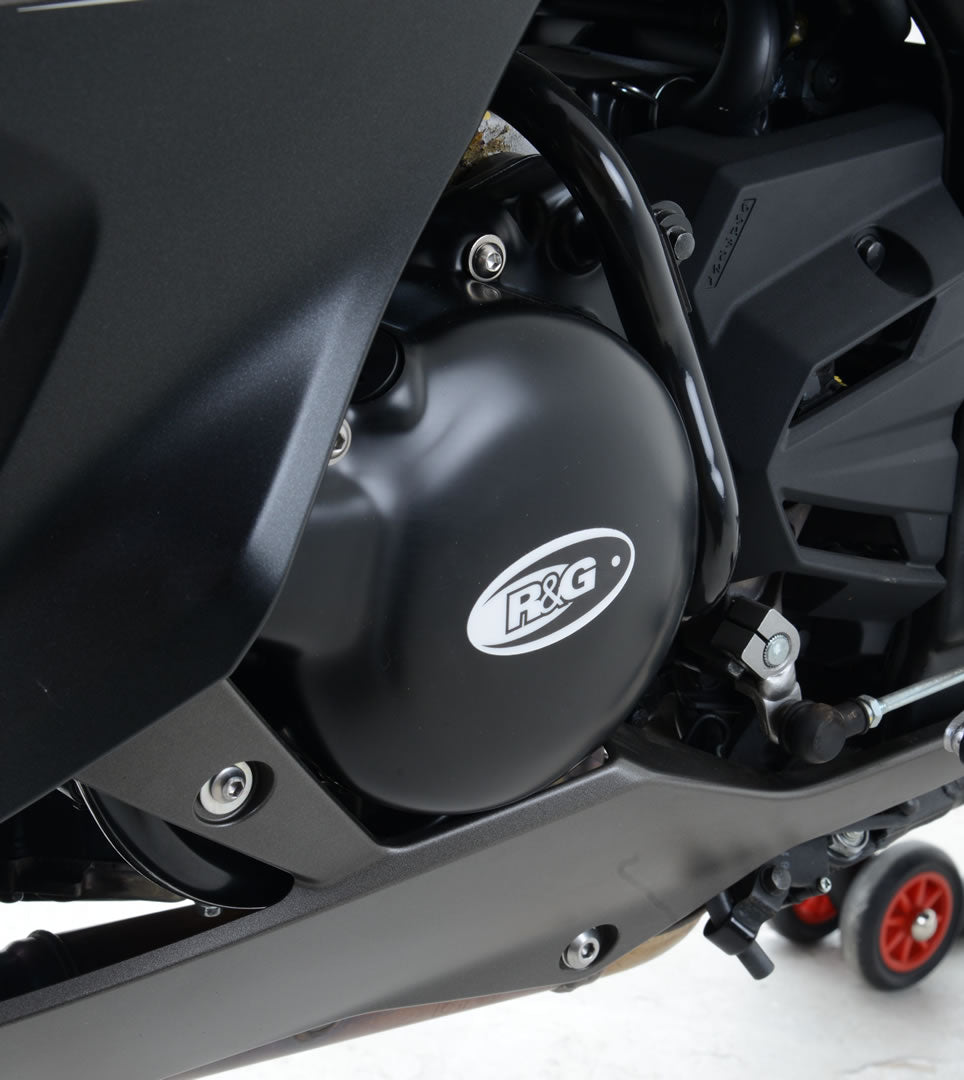 Engine Case Cover Kit (2pc) For Kawasaki Ninja 300 '13- , Ninja 250 ('13- '17),  Z250 '13-'18 and Z300 models