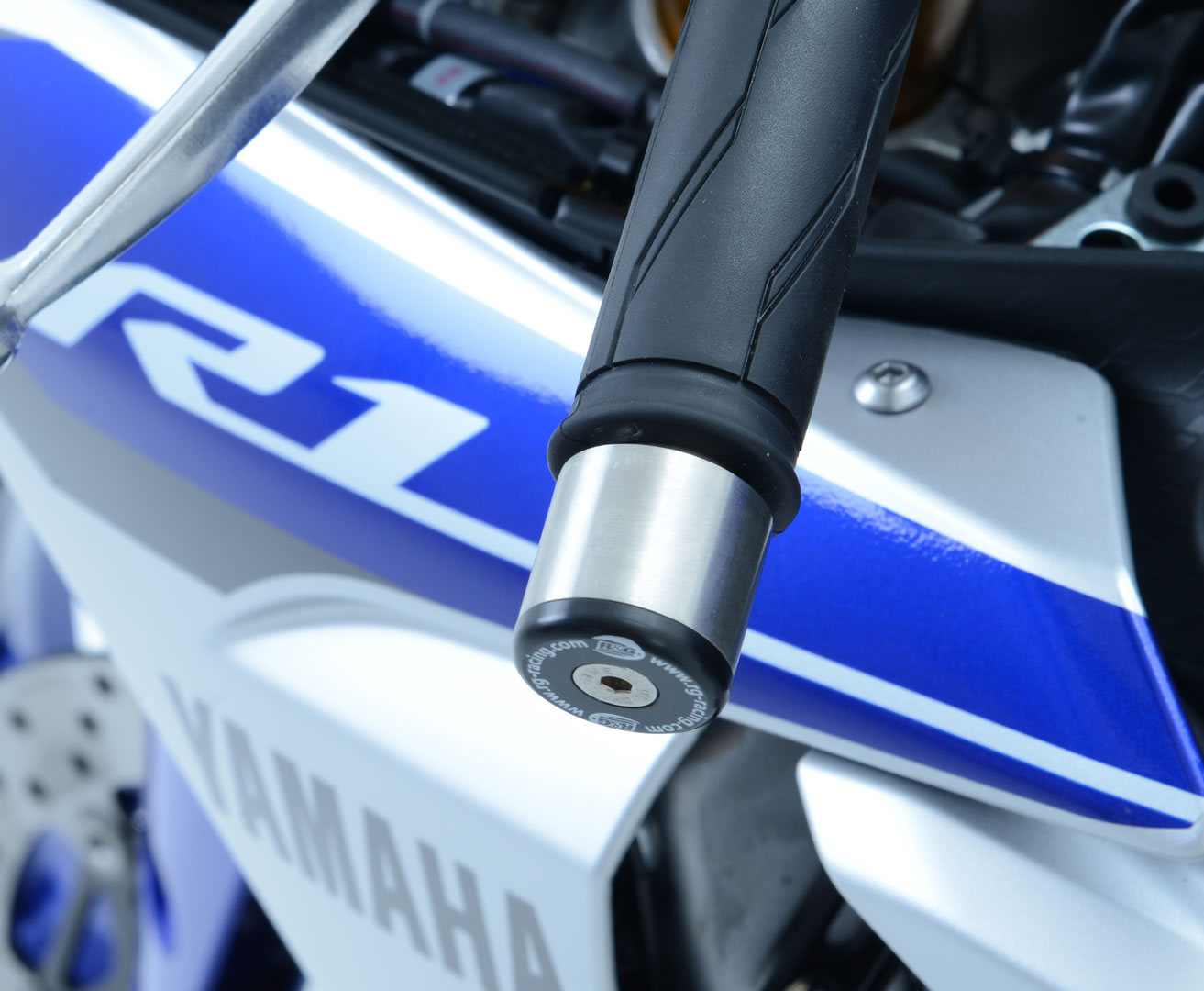 Bar End Sliders for Yamaha YZF-R1/R1M '15-, R7 '22-25, Honda CMX1100 Rebel (DCT) '21-'24 & CMX1100T Rebel (DCT) '23-'24