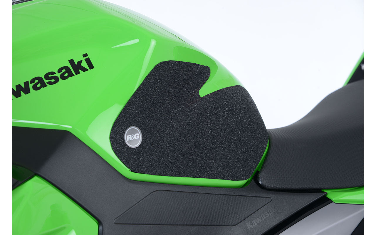 R&G Tank Traction Grips for Kawasaki  Ninja 7 Hybrid HEV / Z 7 Hybrid HEV  '24-, Ninja 250/400 '18- & Z400/ Z250 '19-, Z500 (Ninja) '24-