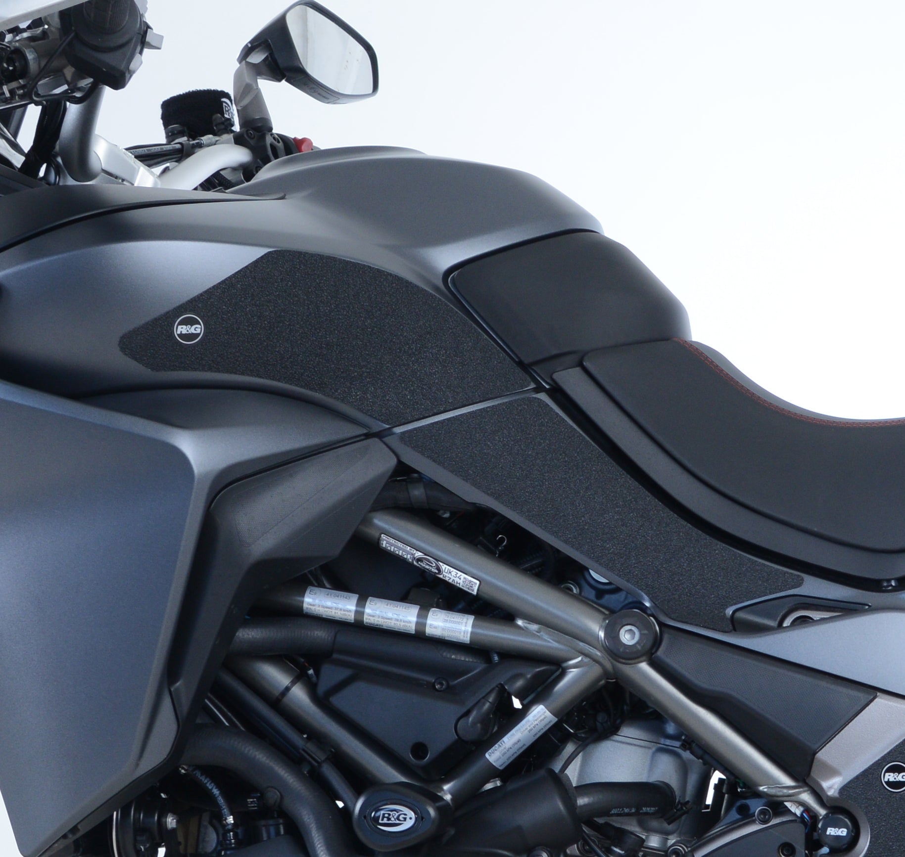 R&G Tank Traction Grips for Ducati Multistrada 1260, 1260S, 1260 D-AIR and 1260 Pikes Peak '18- models.