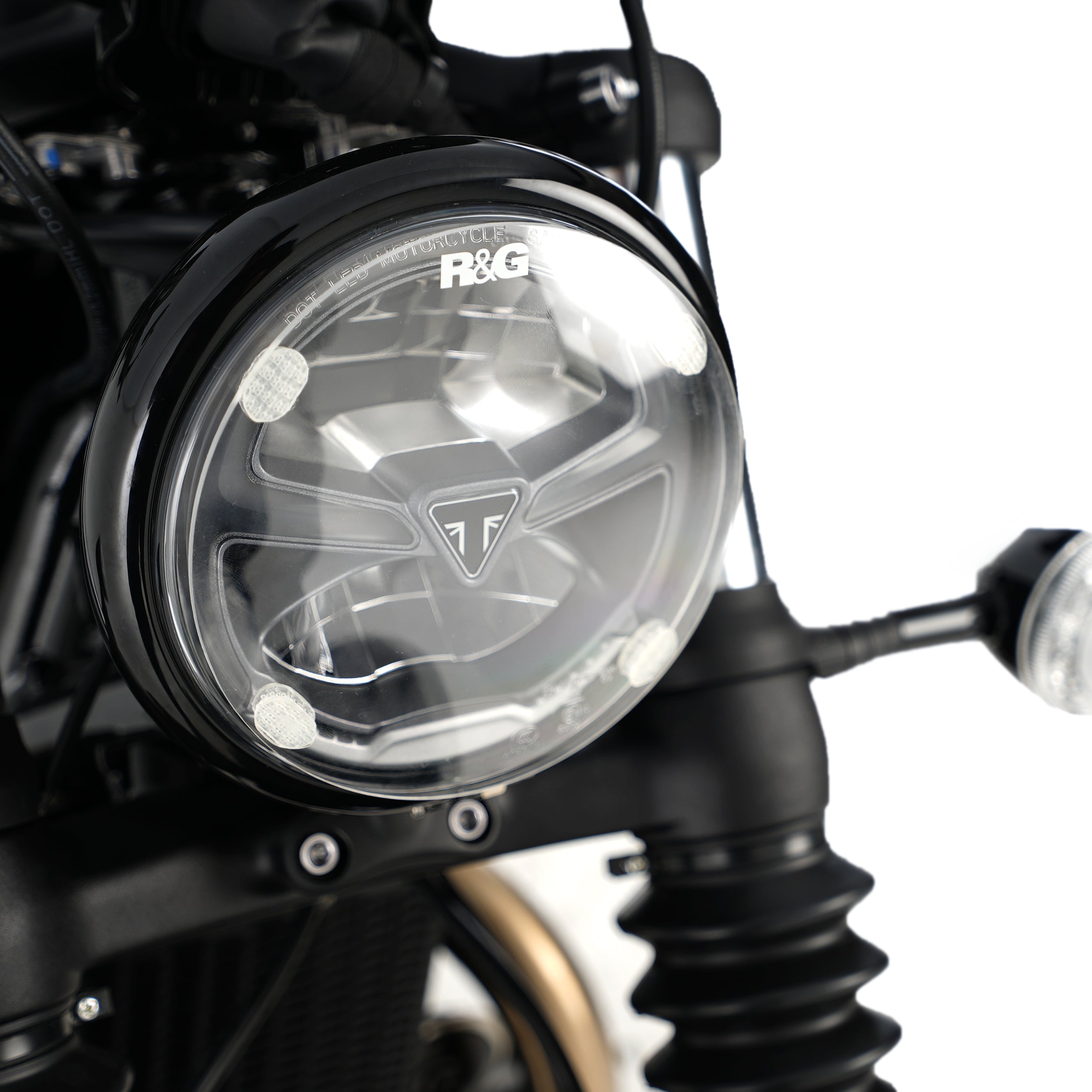 Headlight Shield for Indian FTR1200 (S) '19-25, Scout Bobber '20-  & Triumph Scrambler 1200 XC/XE '19-, Bonneville Bobber '21-25