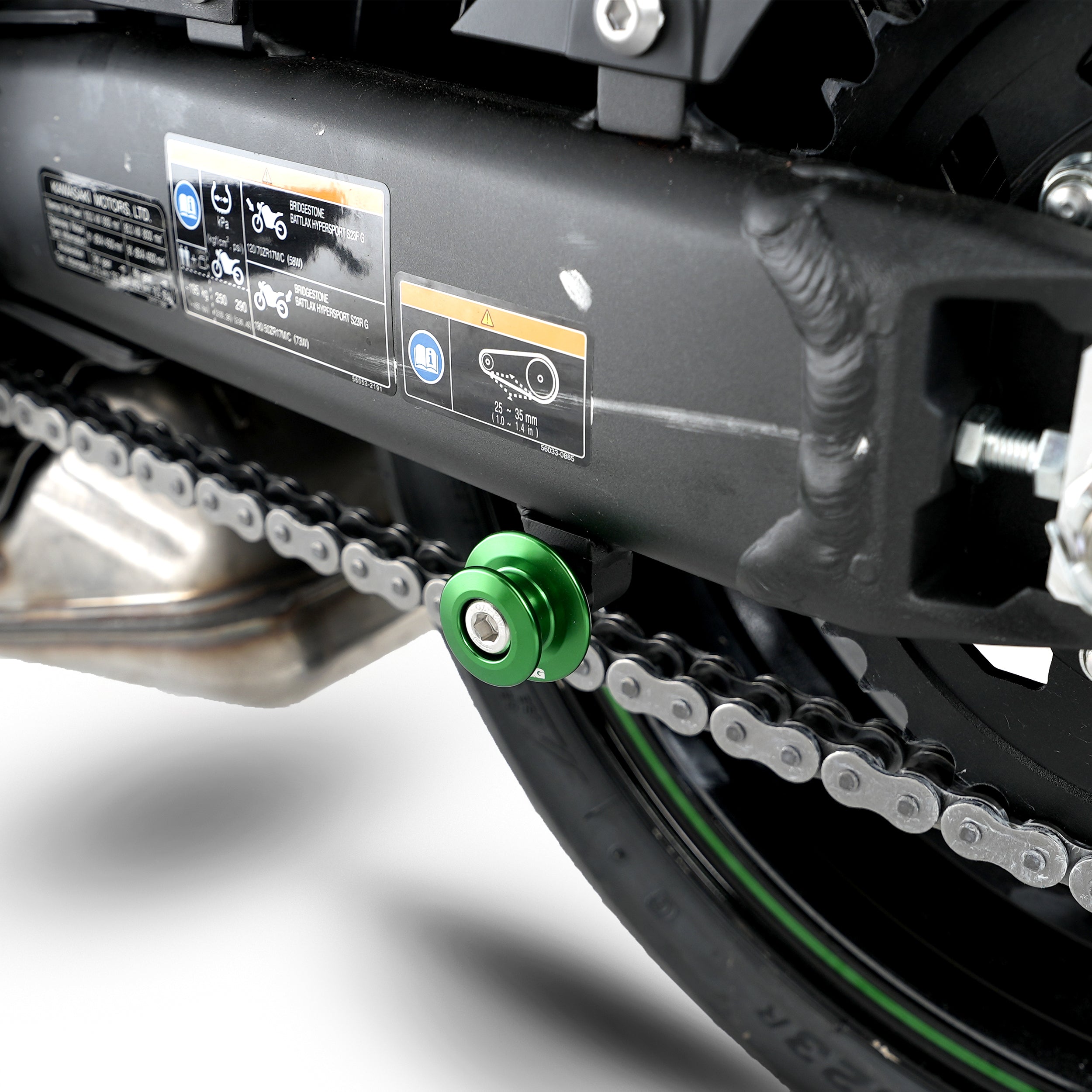 M8 Paddock Stand Bobbins for Kawasaki Z1100 '26-, Ninja 1000SX '20- '24,1100SX '25-, Z900RS '21- , Z650RS '21- '24 & 6 others.