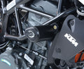 Crash Protectors - Aero Style  forKTM 125 Duke '11-23, 200 Duke '12-, 250 Duke '17-23 and 390 Duke '13-23.