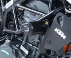Crash Protectors - Aero Style  forKTM 125 Duke '11-23, 200 Duke '12-, 250 Duke '17-23 and 390 Duke '13-23.