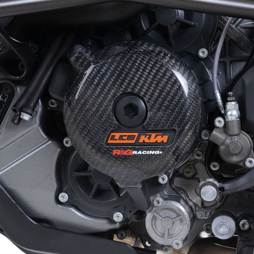 Carbon Engine Case Slider for KTM 1050 Adventure '15-, KTM 1290 Super Adventure '15-'20, 1290 Super Duke '17- '24,1290 Super Duke GT '19- '24 & 1290 Super Duke R '17- '24 LHS