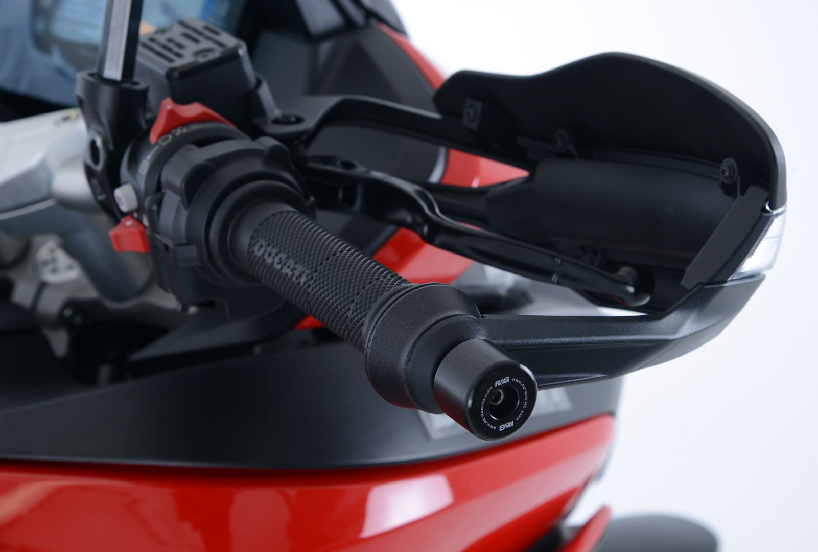 Bar End Sliders for the Ducati DesertX '22-25, Multistrada 950 '17- '21/ 950S '19- '20, Hypermotard 950 '19-25 & Hypermotard 950 SP/RVE '21-25.