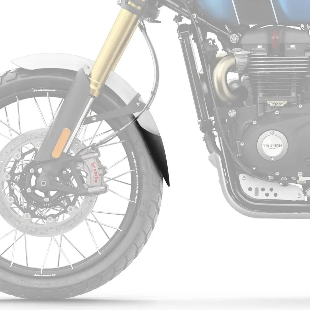 R&G Fender Extender for Triumph Scrambler 1200 XC '19-'23,  Scrambler 1200 XE '19- & Scrambler 1200 X '24-