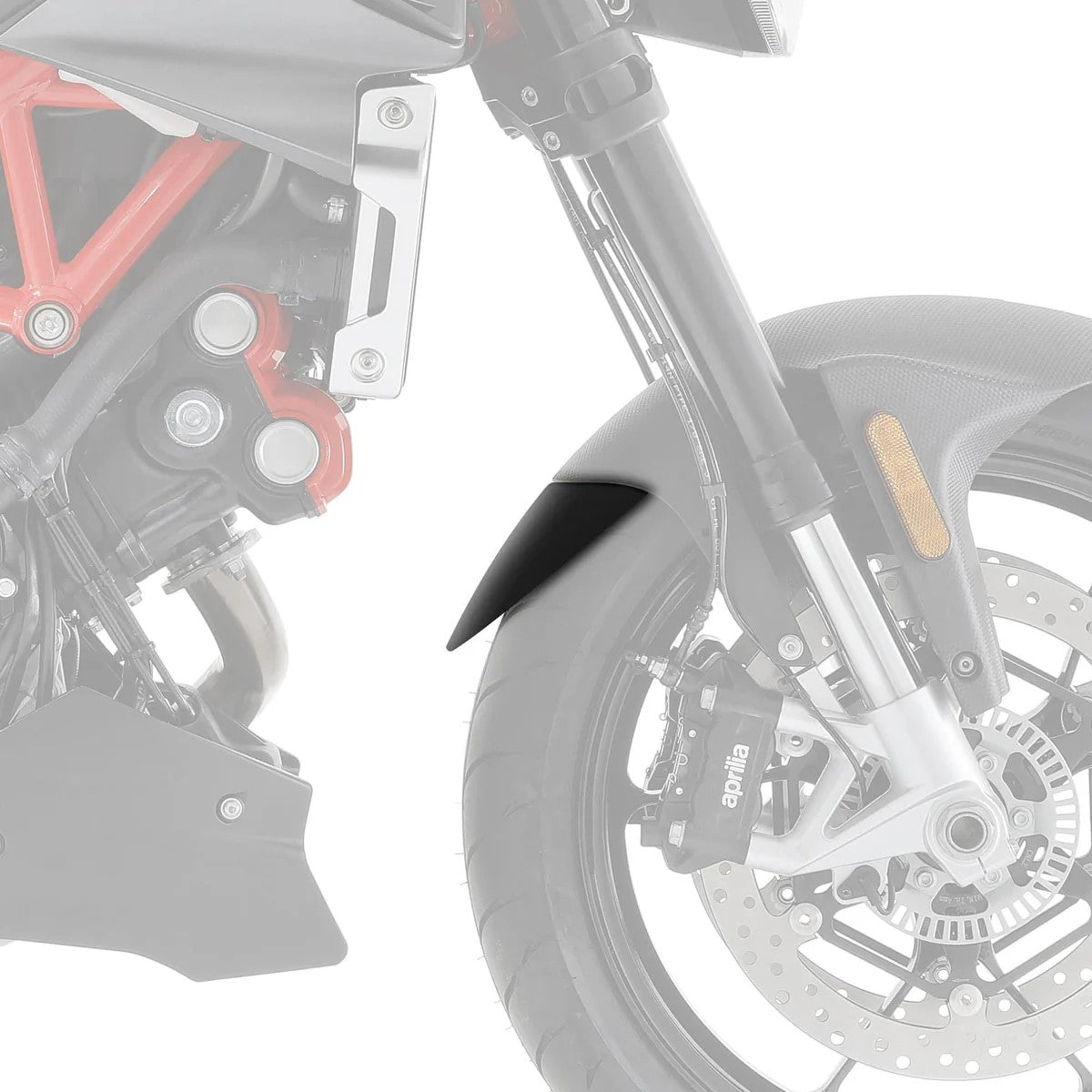 R&G Fender Extender for Aprilia Caponord 1200 '13-'17, RSV4 R '11-'14, RSV4 RF '15-'20, RSV4 RR '15-'20, Shiver 900 '17-'20, Tuono V4 1100 Factory '15-'20, V4 1100 RR '15-'20 & Tuono V4R '11-'14.