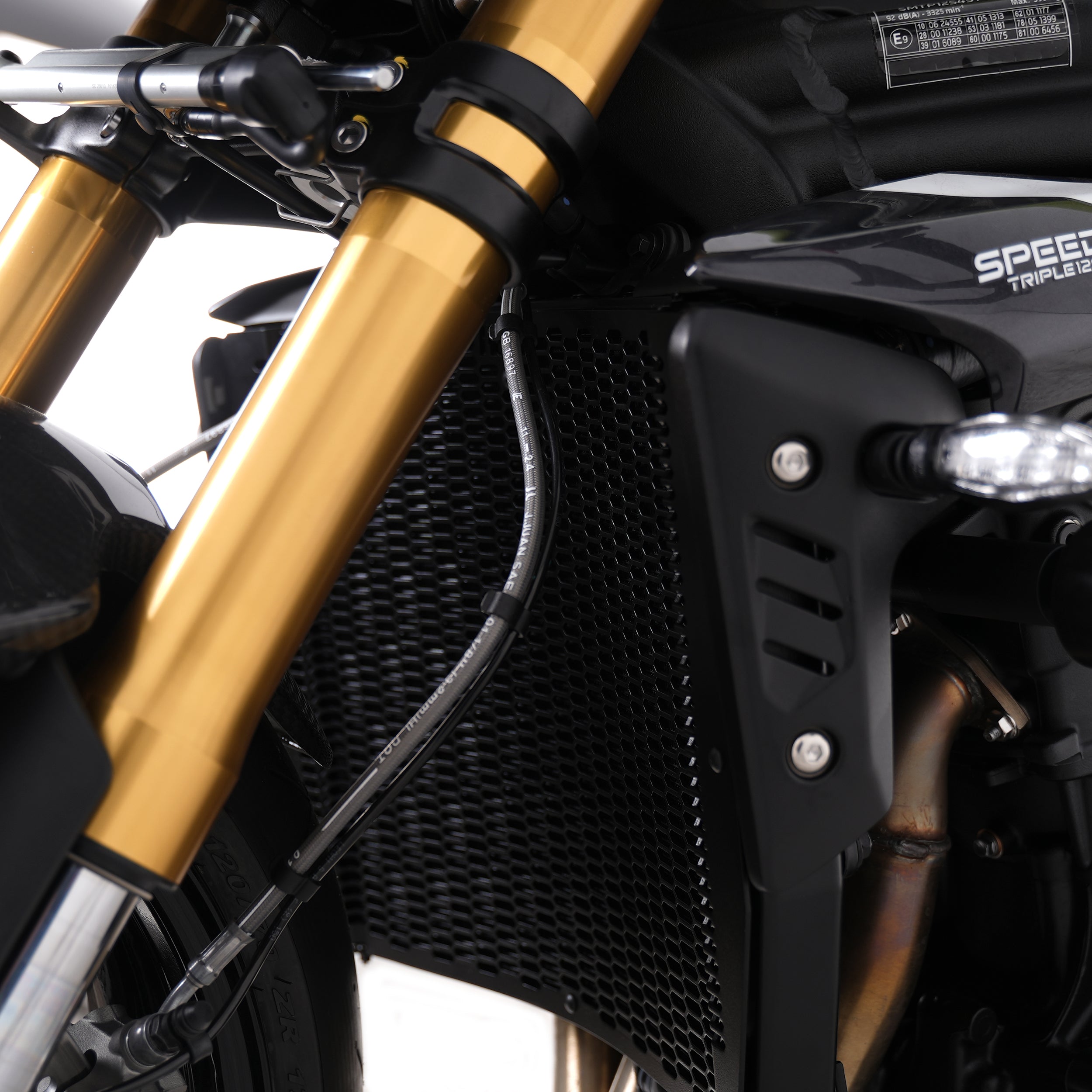 PRO Radiator Guard for Triumph Street Triple 765RS/Street Triple 765R / Street Triple 765 Moto2 '23- / Speed Triple 1200RR '22- / Speed Triple 1200RS '21- /Speed Triple 1200RX '25- &  Street Triple 765 RX '26-